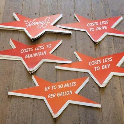 #7704 â€¢ (18) Cardboard Star Sale Signs
