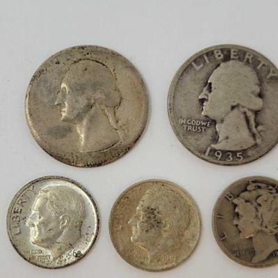 #2400 â€¢ 90% silver quarters and dimes
