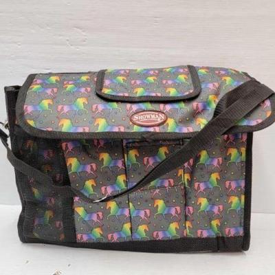 #2256 â€¢ Unicorn Printed Nylon Cordura Grooming Tote
