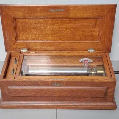 #584 â€¢ Antique Cylinder Music Box
