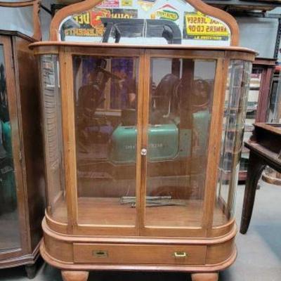 #510 â€¢ Glass Cabinet with Mirror

