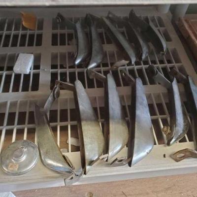 #7666 â€¢ (11) Vintage Bumper Guards & Vintage Ford Ignition Key Hole
