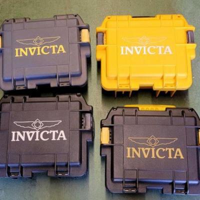 #6016 â€¢ (4) Invicta Hard Cases & Watch Accessories
