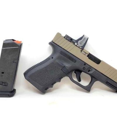 #706 â€¢ Glock 19 9mm Semi-Auto Pistol With Trijicon Red Dot
