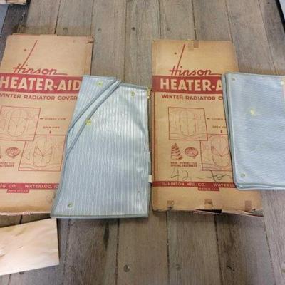 #7652 â€¢ (2) Hinson Heater-Aid Winter Radiator Cover
