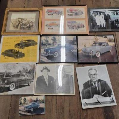 #7604 â€¢ Vintage Framed Photographs & Stamp Collection
