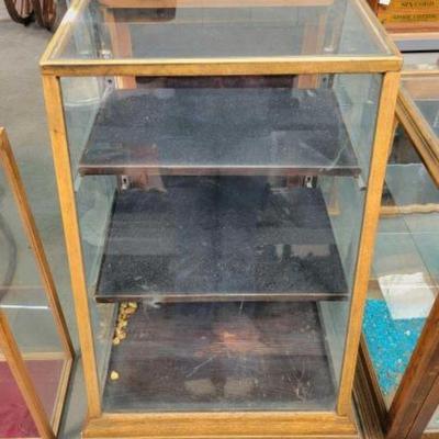 #516 â€¢ Rolling Glass Display Cabinet