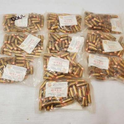 #1432 â€¢ NEW!!! 500 Rounds of 40s&w
