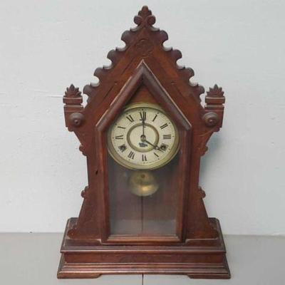 #611 â€¢ Antique Striking New Haven Clock Co. 8 Day Clock
