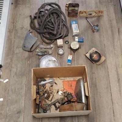 #7206 â€¢ Box of Vintage Ford Parts
