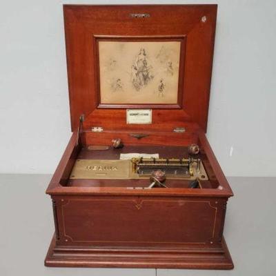 #583 â€¢ Antique Regina Symphonion Disc Music Box
