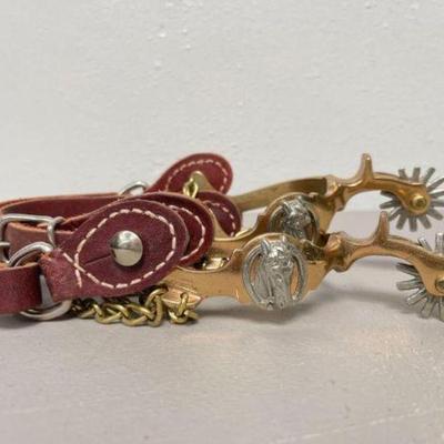 #690 â€¢ August Buermann North & Judd Hercules Bronze Spurs
