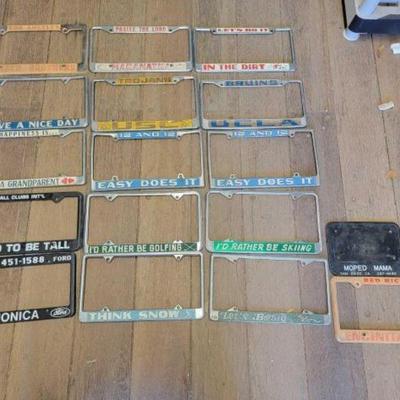 #7136 â€¢ (17) License Plate Frames
