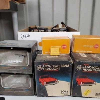 #7560 â€¢ (2) Box of Halogen Headlights, (6) Low/High Beam Headlight, & More
