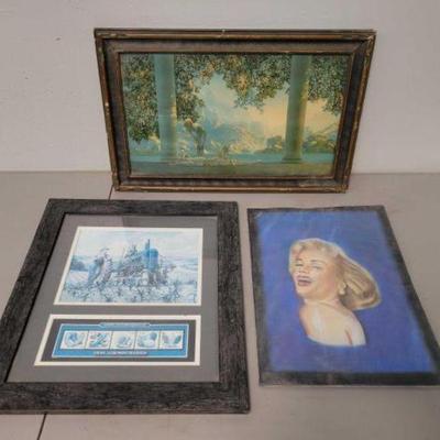 #683 â€¢ (3) framed Pictures
