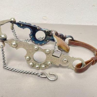 #688 â€¢ Mona Lisa Engraved Bit with Studded Accents
