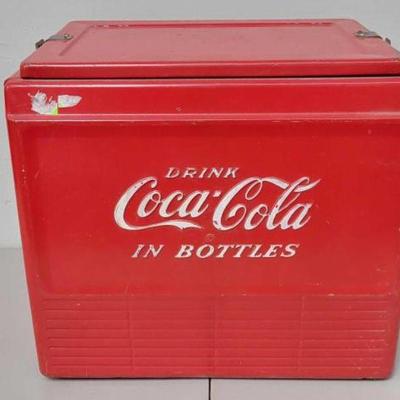 #633 â€¢ Vintage Antique Drink Coca-Cola Cooler
