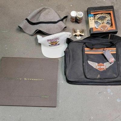 #662 â€¢ Harley Davidson Bag, Air Filter Insert & Shakers
