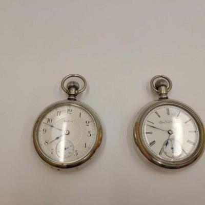 #2422 â€¢ (2) Elgin pocket watches
