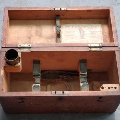 #602 â€¢ WM. T. Lindstrom Co. Wooden Engineering & Supplies Box
