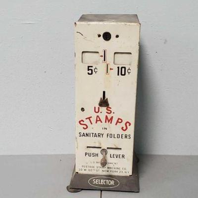 #599 â€¢ U.S. Stamps In Sanitary Folders Postage Stamp Dispenser
