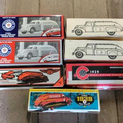 #7656 â€¢ (7) Diecast Airflow Tanker Banks
