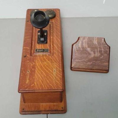 #605 â€¢ Antique Wall Mount Monarch Telephone
