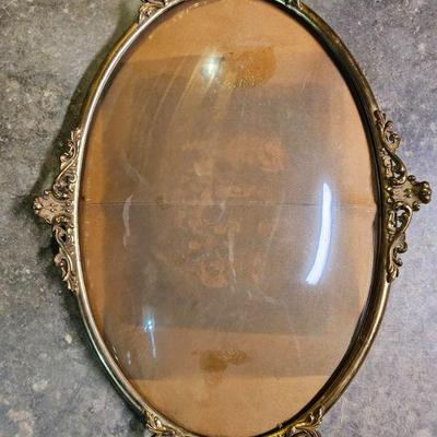 Antique oval picture frame