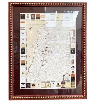 Lot 011  
Wine Vintage Expedition Napa Valley Map 1999