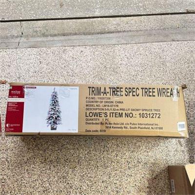 Lot 177  
Holiday Living Pre-Lit Snowy Spruce Tree