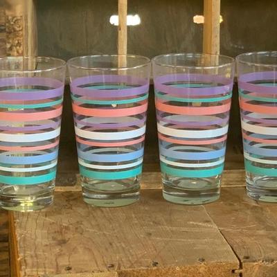 Striped Glassware