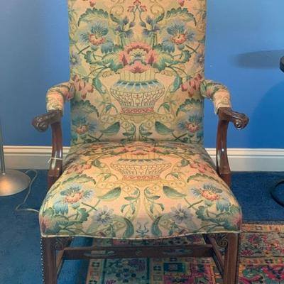 Beautiful Hickory, North Carolina Southwood High Back Tapestry Chair