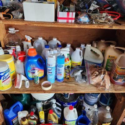 Lot 125 - Contents of Garage Shelves 