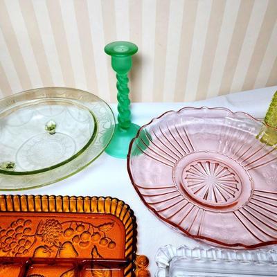 Lot 105 - Depression Glass, Crystal, & More 