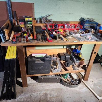 Lot 126 - Workbench + Tools 