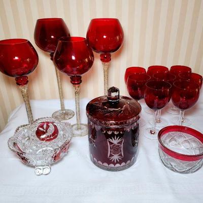 Lot 106 - Red Glass 