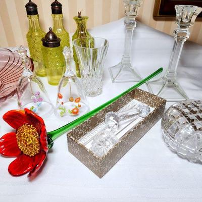Lot 105 - Depression Glass, Crystal, & More 