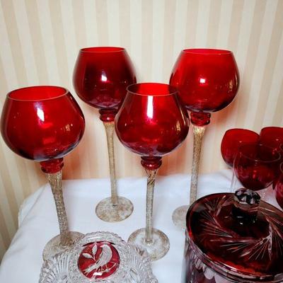 Lot 106 - Red Glass 