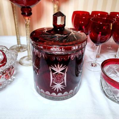 Lot 106 - Red Glass 