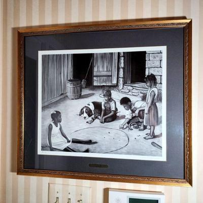Lot 54 - Mason Johnson "In the Way" Signed Artist Proof Framed Print