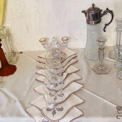 Crystal & Glass candlesticks