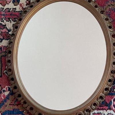 Oval Mirror Syroco Lattice Frame