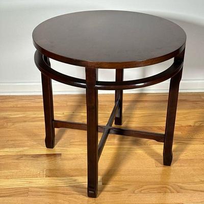 DREXEL HERITAGE CHINESE STYLE SIDE TABLE | Round top. - h. 24 x dia. 24 in 
