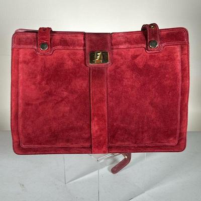 SALVATORE FERRAGAMO VELVET SHOULDER BAG | With three internal pockets (one with zipper) - l. 13.5 x w. 4 x h. 9.5 in 