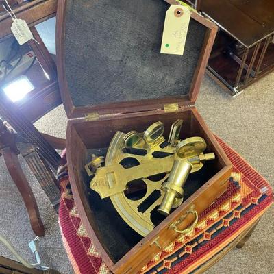 Vintage sextant brass