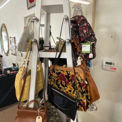 Wide selection of purses