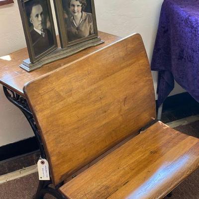 Vintage student school desk 