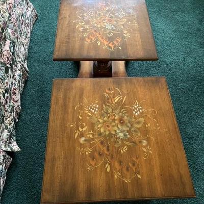 Hitchcock tables - pair