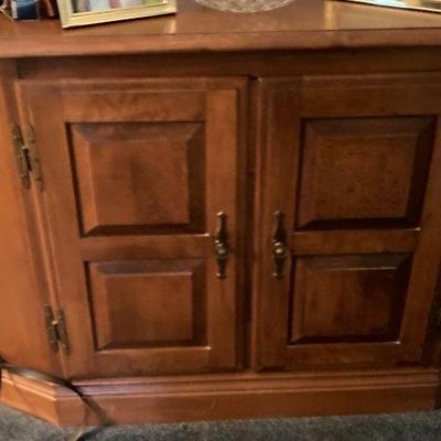 Wood Console Cabinet