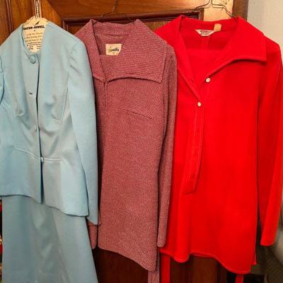 Vintage clothing from 1960s including Hamilton of Dallas and Fritzi of California